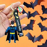 Batman 3D Silikon Anahtarlık Gold Metal