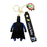 Batman 3D Silikon Anahtarlık Gold Metal