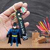 Batman 3D Silikon Anahtarlık Gold Metal