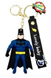 Batman 3D Silikon Anahtarlık Gold Metal