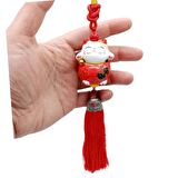 Feng Shui Maneki Neko Şans Kedisi Kırmızı No.1