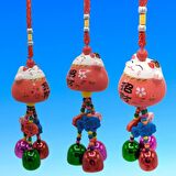 Feng Shui Maneki Neko Şans Kedisi Kırmızı No.3