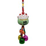 Feng Shui Maneki Neko Şans Kedisi Yeşil No.3