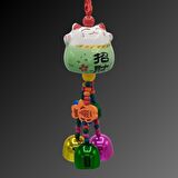 Feng Shui Maneki Neko Şans Kedisi Yeşil No.3