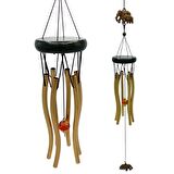 Feng Shui Metal Rüzgar Çanı Yavrulu Fil S09