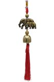 Çin Feng Shui Şans ve Bereket Filleri Metal Çan 30 cm
