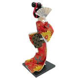 Japon Kimonolu Geyşa Bebek Kabuki Biblo 30 cm No.15