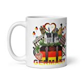 Almanya Kupa Bardak 2 Adet Seyahat Hatıra Germany Mug