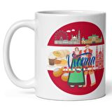 Avusturya Kupa Bardak 2 Adet Seyahat Hatıra Austria Mug