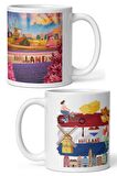 Hollanda Kupa Bardak 2 Adet Seyahat Hatıra Holland Mug