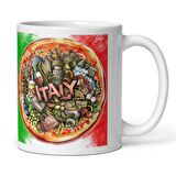 İtalya Kupa Bardak 2 Adet Seyahat Hatıra Italy Mug