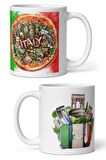 İtalya Kupa Bardak 2 Adet Seyahat Hatıra Italy Mug