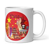 Çin Kupa Bardak 2 Adet Seyahat Hatıra Chinese Mug
