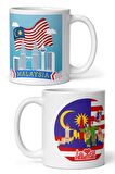 Malezya Kupa Bardak 2 Adet Seyahat Hatıra Malaysia Mug