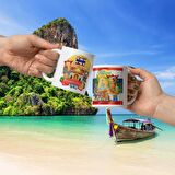 Tayland Kupa Bardak 2 Adet Seyahat Hatıra Thailand Mug
