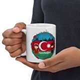 Azerbaycan Kupa Bardak 2 Adet Seyahat Hatıra Azerbaijan Mug