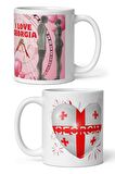 Gürcistan Kupa Bardak 2 Adet Seyahat Hatıra Georgia Mug