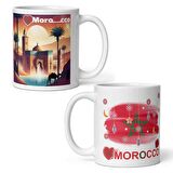 Fas Kupa Bardak 2 Adet Seyahat Hatıra Morocco Mug