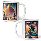 Mısır Kupa Bardak 2 Adet Seyahat Hatıra Egypt Mug
