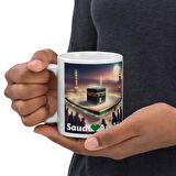 Suudi Arabistan Kupa Bardak 2 Adet Seyahat Hatıra Saudi Arabia Mug