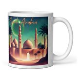 Suudi Arabistan Kupa Bardak 2 Adet Seyahat Hatıra Saudi Arabia Mug