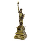 Vintage Metal USA Özgürlük Heykeli Antik Bronz 32 cm