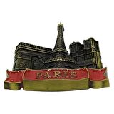 Vintage Metal 3D Magnet Paris Fransa 7 cm