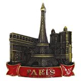 Vintage Metal 3D Magnet Paris Fransa 7 cm