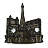 Vintage Metal 3D Magnet Paris Fransa 7 cm