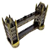 Vintage Metal Londra Köprüsü Tower Bridge Antik Bronz 16 cm