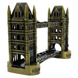 Vintage Metal Londra Köprüsü Tower Bridge Antik Bronz 16 cm