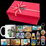 İtalya Hediye Kutusu 10 Parça Kupa Magnet Anahtarlık Kutu