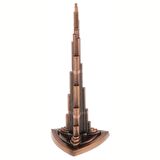Vintage Metal Burj Khalifa Biblo Bakır 22 cm Burç Halife