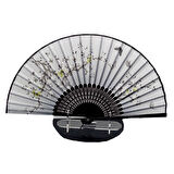 Japon Bambu Kumaş Yelpaze Çanta Boy Stant Hediyeli No.136