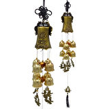 Çin Feng Shui Rüzgar Çanı Dekoratif Büyük Zil Sekiz Çan