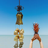 Çin Feng Shui Rüzgar Çanı Dekoratif Büyük Zil Sekiz Çan