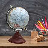 Dünya Küre Stantlı Dekoratif Döner World Globe SL339-F 26cm