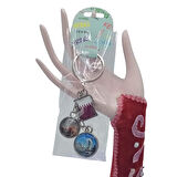 Katar Üçlü Epoksi Metal Çift Taraflı Damla Anahtarlık Qatar