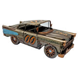 Vintage Koleksiyon Eskitme Chevrolet Belair Nostaljik Metal Araba 31 cm