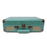 Pikap Suitcase CR Series Yeşil Elektronik Bluetooth Hoparlör Plakçalar CW002-DG