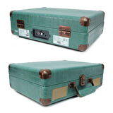 Pikap Suitcase CR Series Yeşil Elektronik Bluetooth Hoparlör Plakçalar CW002-DG