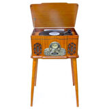 Pikap Ahşap Standlı Plakçalar Radyo Bluetooth Usb CW005