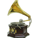 Gramofon Sekizgen Bronz Kakma Kurmalı Plakçalar ASIG523O