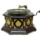 Gramofon Sekizgen Bronz Kakma Kurmalı Plakçalar ASIG523O