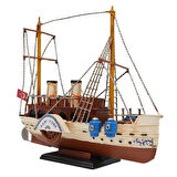 Dekoratif Retro Metal Yolcu Gemisi Vintage 31cm No.3