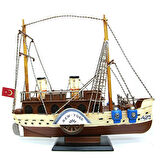 Dekoratif Retro Metal Yolcu Gemisi Vintage 31cm No.3