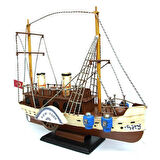 Dekoratif Retro Metal Yolcu Gemisi Vintage 31cm No.3