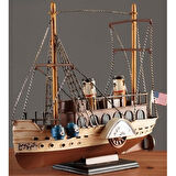 Dekoratif Retro Metal Yolcu Gemisi Vintage 31cm No.3