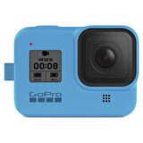 GoPro Hero5-6-7 Uyumlu Bileklik ve Boyunluklu Mavi Silikon Kılıf