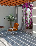 Yapay Çiçek Sarkan Menekşe Lila Begonvil Sarkaç Askılı Saksıda Balkon Çiçeği Çiçek Sepeti